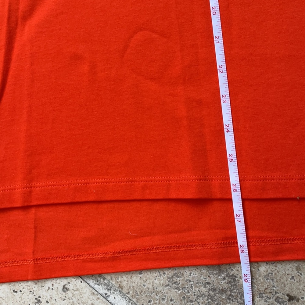 TAHIRI brand for beautiful big size ladies ( 1X) bright red shirt , V neck - Picture 5 of 5